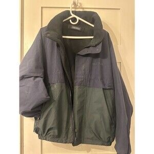 Vintage Nautica Sailing Jacket Blue Green Reversible (1990s) Size L